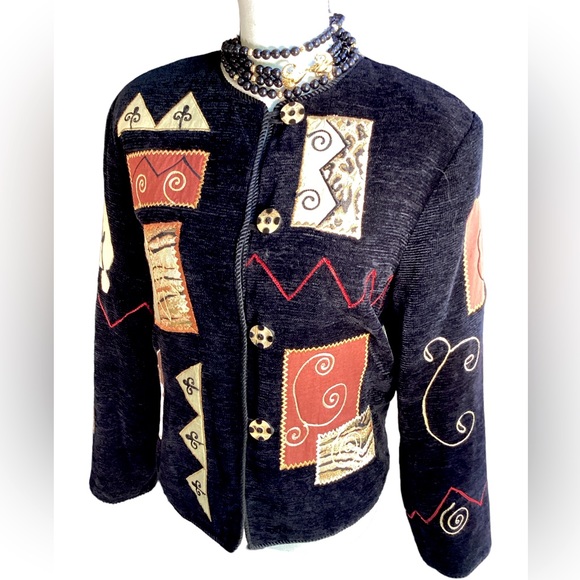 Vintage Multi Patch Jacket. B30 - Picture 3 of 12